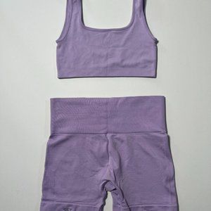 SET Sculptflex box square bra + bikers